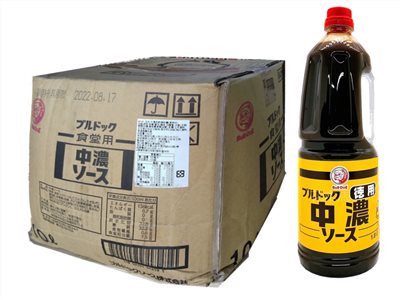日本Bull-Dog 狗牌 中濃醬 豬排醬 10L (營業用箱裝)