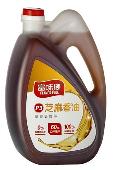 富味鄉 P3芝麻香油 3L
