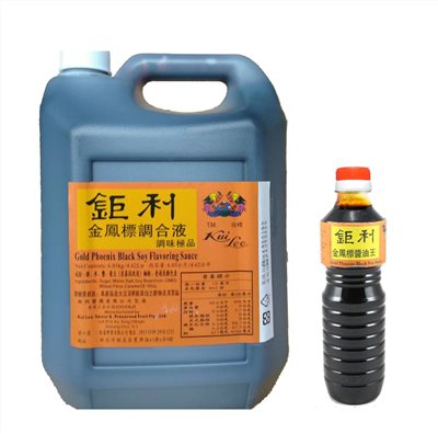 鉅利老抽 金鳳標醬油王 6KG