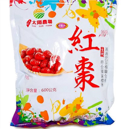 太陽農場 生機紅棗 600g