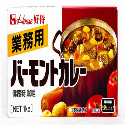 HOUSE 好侍 佛蒙特咖哩塊-業務用 1kg