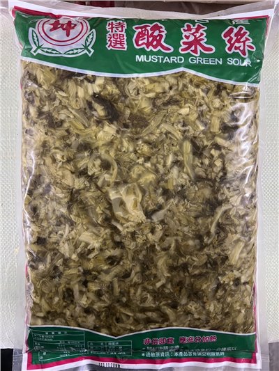 (坤)黑酸菜絲3公斤