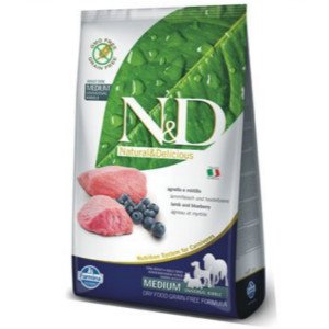 【Famina法米納】GD-7 天然無穀糧-挑嘴成犬潔牙顆粒(羊肉藍莓)（12kg）