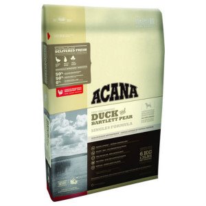 【ACANA愛肯拿】單一蛋白低敏無穀配方(鴨肉.歐肯納根梨)（1kg）