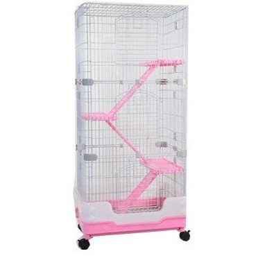 【王品】2尺4層多功能寵物籠-粉紅色