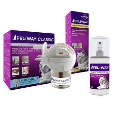 【貓咪費洛貓】法國FELIWAY台灣公司貨-插電組48ml+噴劑60ml
