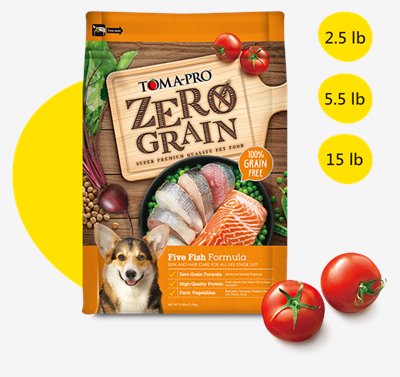 【優格】0%零穀全齡犬晶亮護毛配方(五種魚)（5.5lbs）