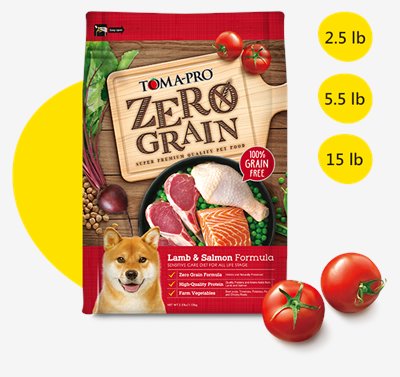 【優格】0%零穀全齡犬敏感配方(羊肉+鮭魚)（5.5lbs）