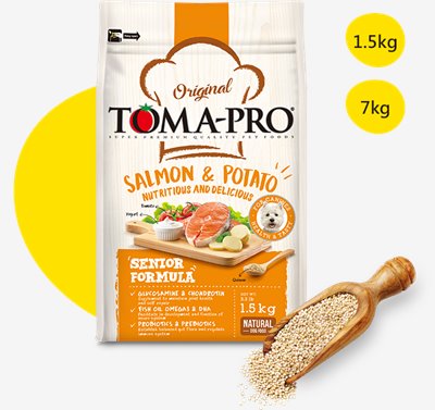 【優格】高齡犬熟齡養生配方(鮭魚+馬鈴薯)（1.5kg）