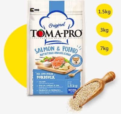 【優格】成幼犬敏感膚質配方(鮭魚+馬鈴薯)（1.5kg）