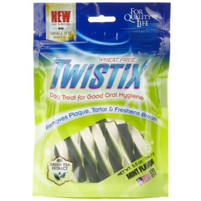 【Twistix 特緹斯】雙色螺旋潔牙骨(薄荷雞肉)長支(7入)