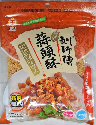 日正-劉師傅蒜頭酥 120g