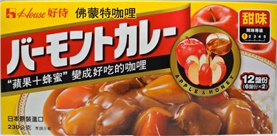 日本好侍佛蒙特咖哩-甜味 230g