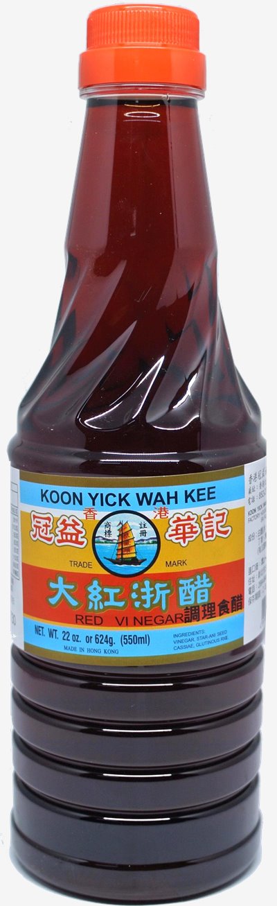 香港 冠益 華記 大紅浙醋 550ml