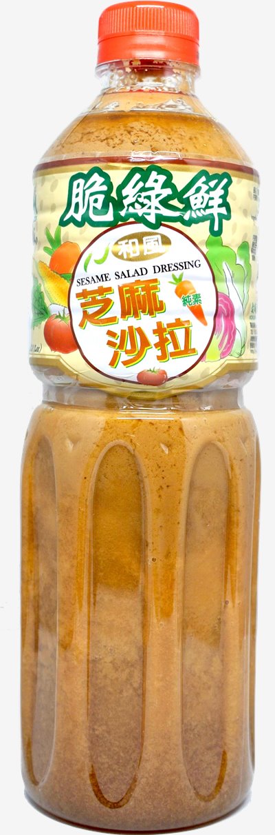 穀盛脆綠鮮 芝麻和風沙拉醬 1L