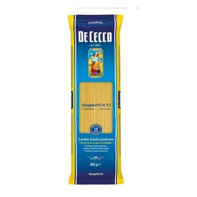 DE CECCO N.12義大利麵圓麵條（標準）500g