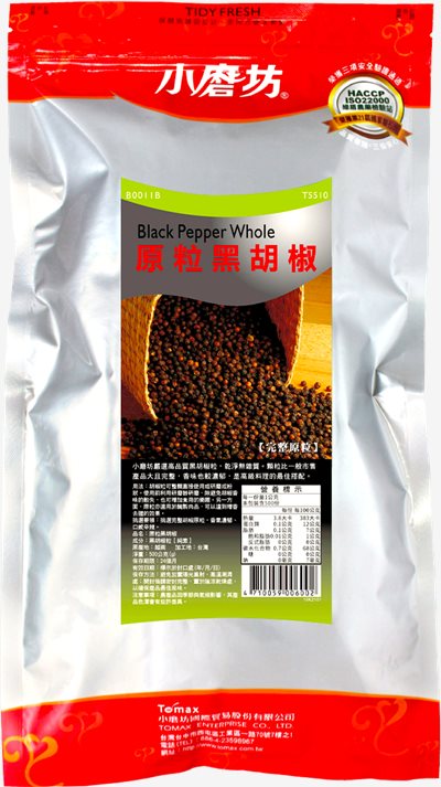 小磨坊 原粒黑胡椒 500g【純素】