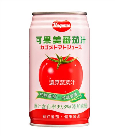 可果美100%蕃茄汁(添加食鹽) 340ml