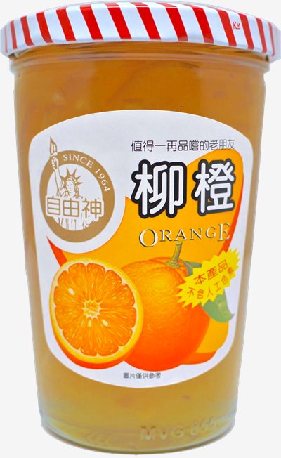 自由神 柳橙果醬 450g