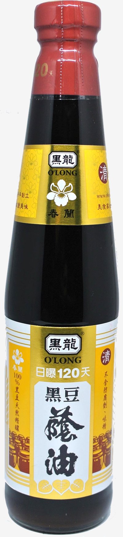 黑龍春蘭級黑豆蔭油(清油) 400ml