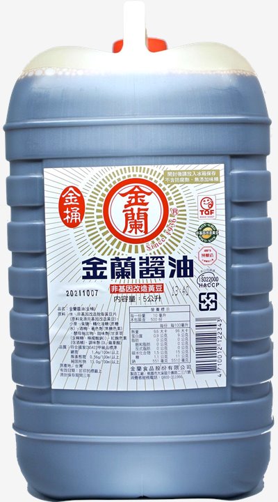 金蘭醬油(金桶) 5L