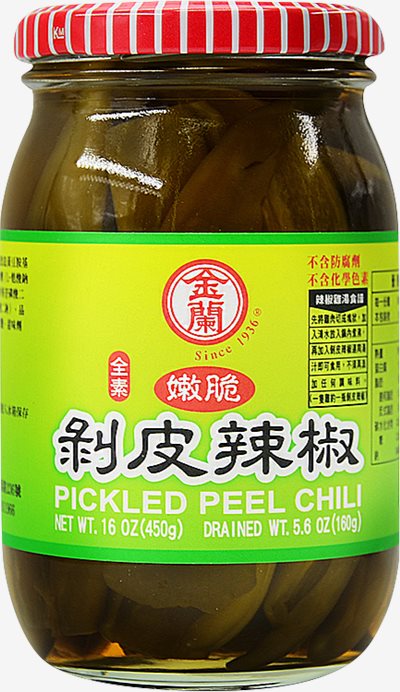金蘭 剝皮辣椒 450g