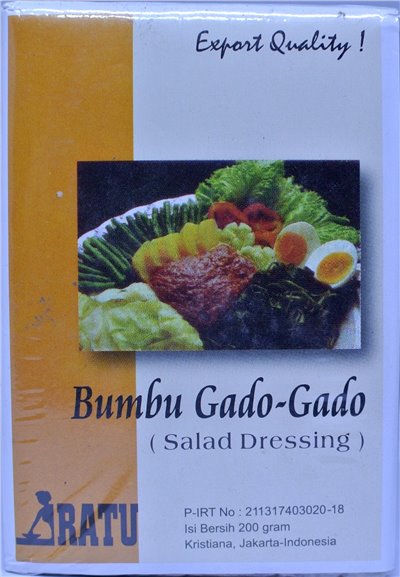 印尼加多醬RATU GADO GADO 200g