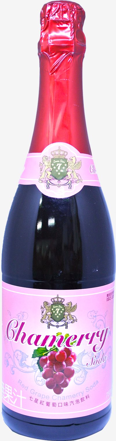 七星紅葡萄口味氣泡飲料 750ml