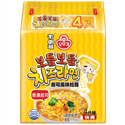 不倒翁 袋裝起司風味拉麵  (111g x 4袋x 8包)
