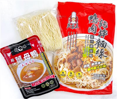  【霸味】鴨肉乾拌麵線(原汁薑母鴨) 4包入