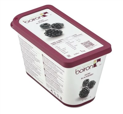 BOIRON保虹 冷凍黑莓果泥(含糖) 1kg 