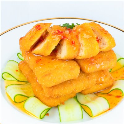 珍香魚排（奶蛋素）
