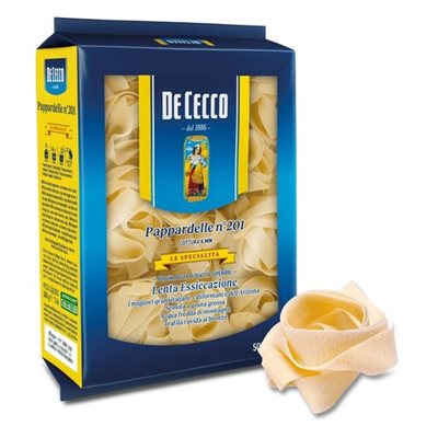 DE CECCO N.201 寬版鳥巢麵 500g