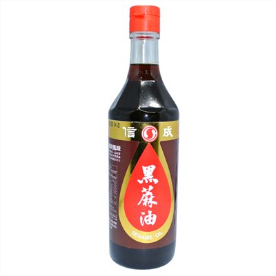 信成黑麻油 555g
