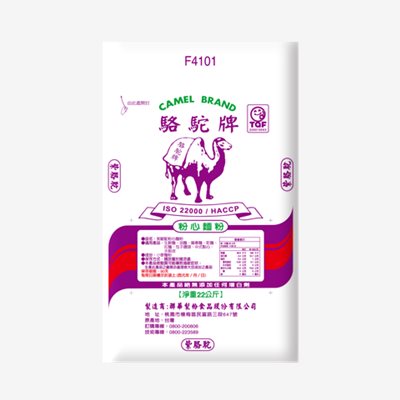 紫駱駝粉心麵粉(中筋麵粉) 22kg