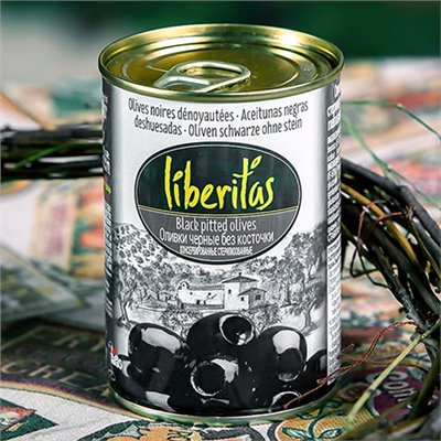 Liberitas 無籽黑橄欖Black Pitted Olives 400g