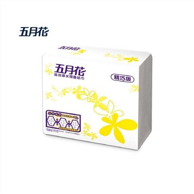 五月花高效導水摺疊擦手紙 200抽*20包