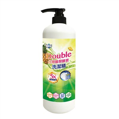 【極淨】DoubIe台灣鳳梨酵素洗潔精1000ml