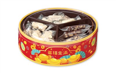 圓型盒20cm N20-12喜福金滿