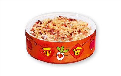 春節圓型盒16cmN16-22招財福
