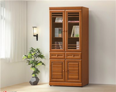 樟木2.7尺中抽書櫥