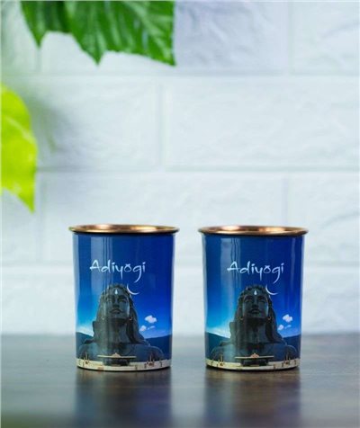 2個一組 200ml Adiyogi 純銅水杯