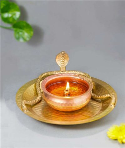 isha 手工打造蛇造型油燈