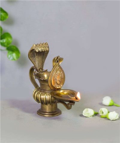 isha Linga Bhairavi 女神造型油燈 (附帶勺子)