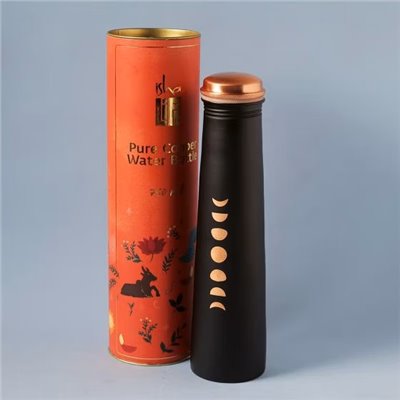 isha 750ml 神秘月亮銅瓶-黑色 0601140