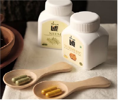 印楝和薑黃膠囊組合包