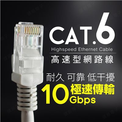 CAT6 高速網路線  10Gbps  2米~10米