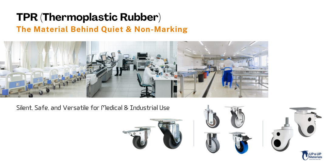 Conductive Casters (ESD Wheels) – Static Control Solutions for Industrial & Medical Use | UP & UP Materials