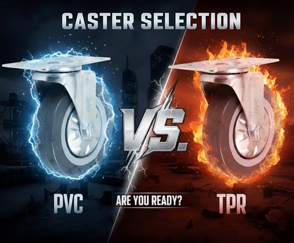 PVC caster, TPR caster, caster comparison
