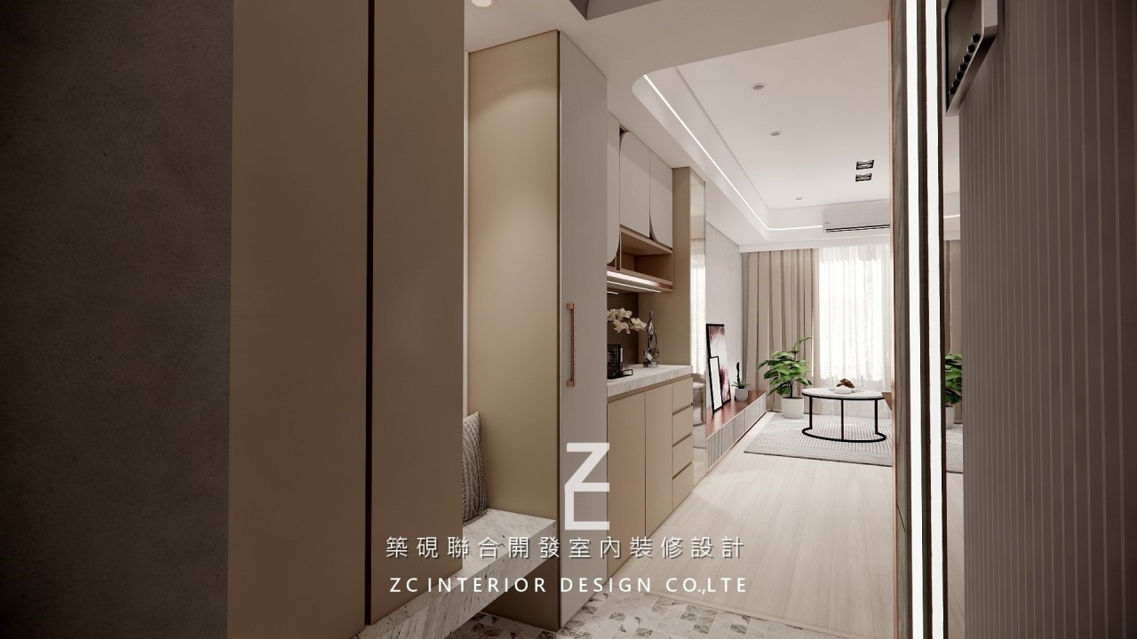 玄關的設計,除了美觀與風水,更能提升空間的機能性,例如具有鞋櫃、衣帽架、置物櫃等收納功能